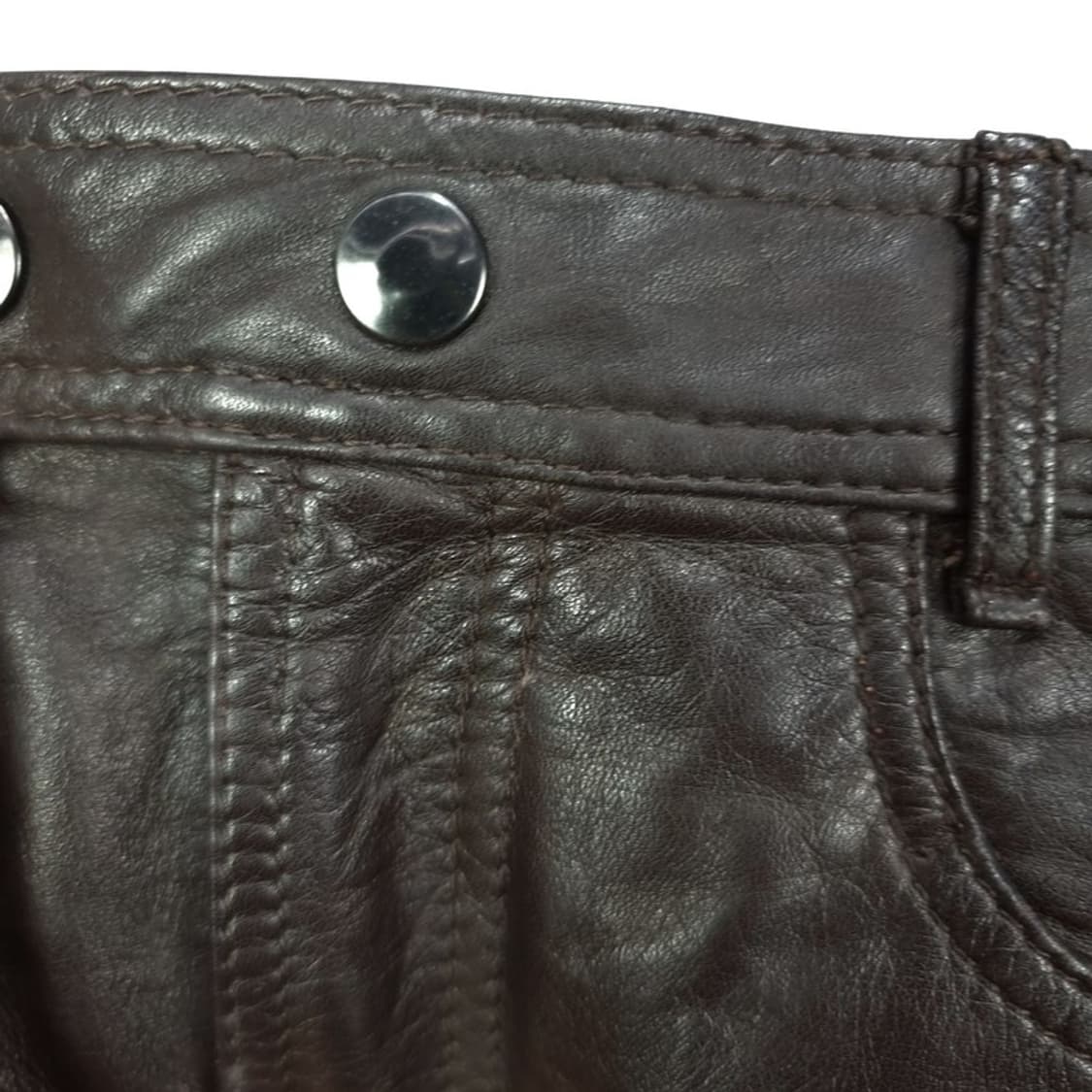 [빈티지] 리얼 카우 레더 소가죽 팬츠 바지 M19156 상품이미지7
