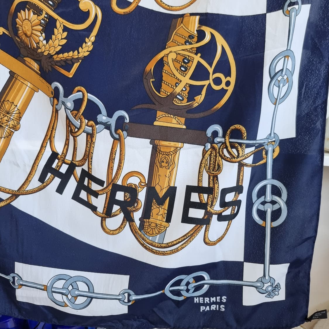 에르메스 스카프 네이비 상품이미지2