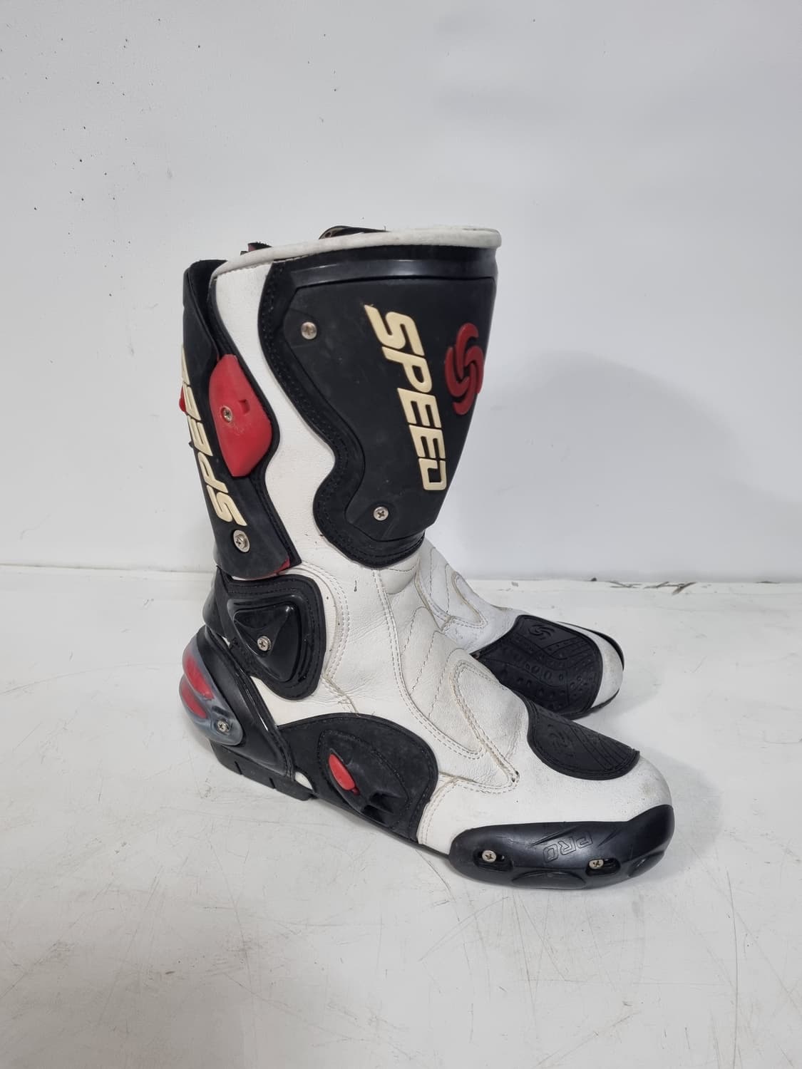 SPEED 레이싱 부츠(B1001)화이트 블랙 260mm 상품이미지1