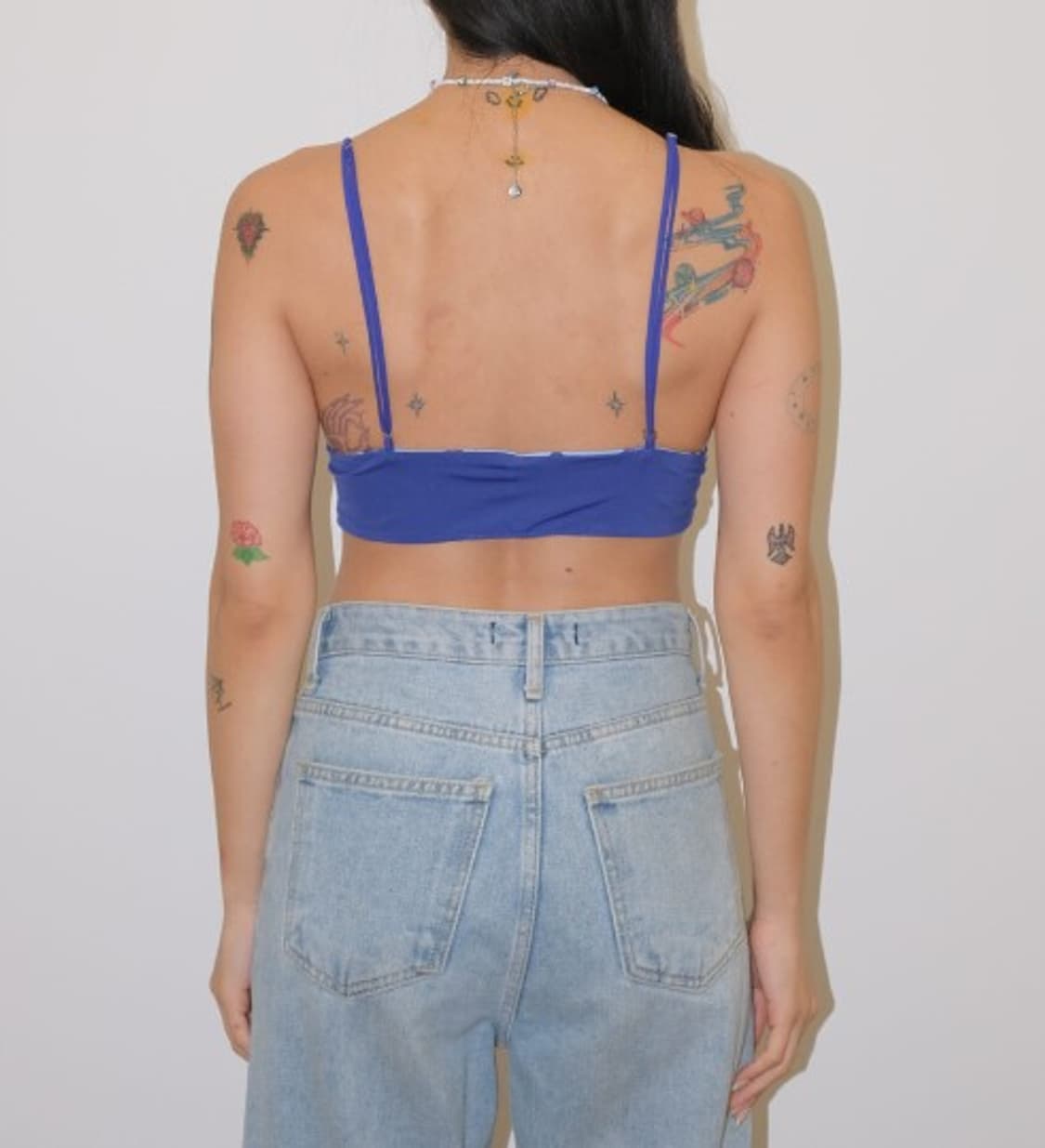 reversible bralette blue heart / navy 상품이미지4