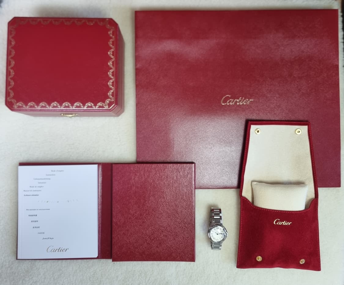 [신세계강남점 풀세트] 까르띠에 발롱블루 스틸 28mm 여성용 시계 08 상품이미지10