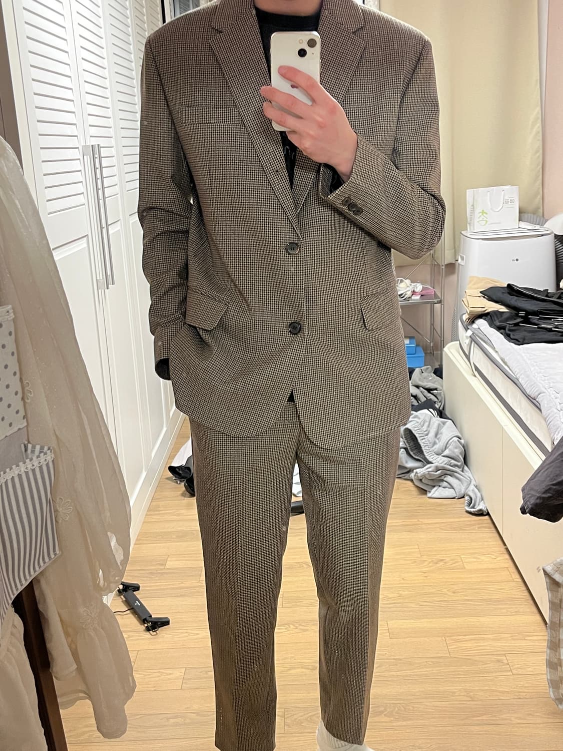 수아레 하운드 체크 셋업 수트 M 상품이미지2