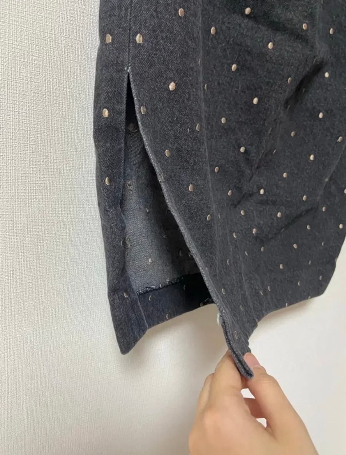 빈티지 모리걸 하구미 도트 H스커트 상품이미지3