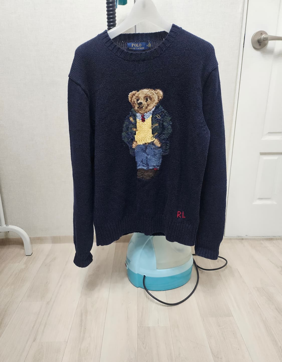 (95)M ☆우주매물☆ 랄프로렌폴로 베어빅자수RL [네이비] 니트 상품이미지1