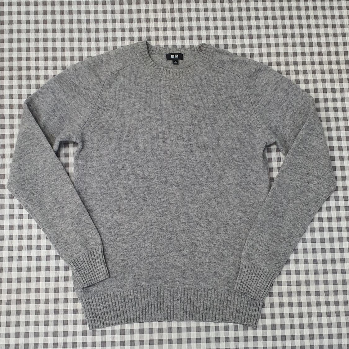 유니클로 울100 슬림핏 니트 남자95 상품이미지1