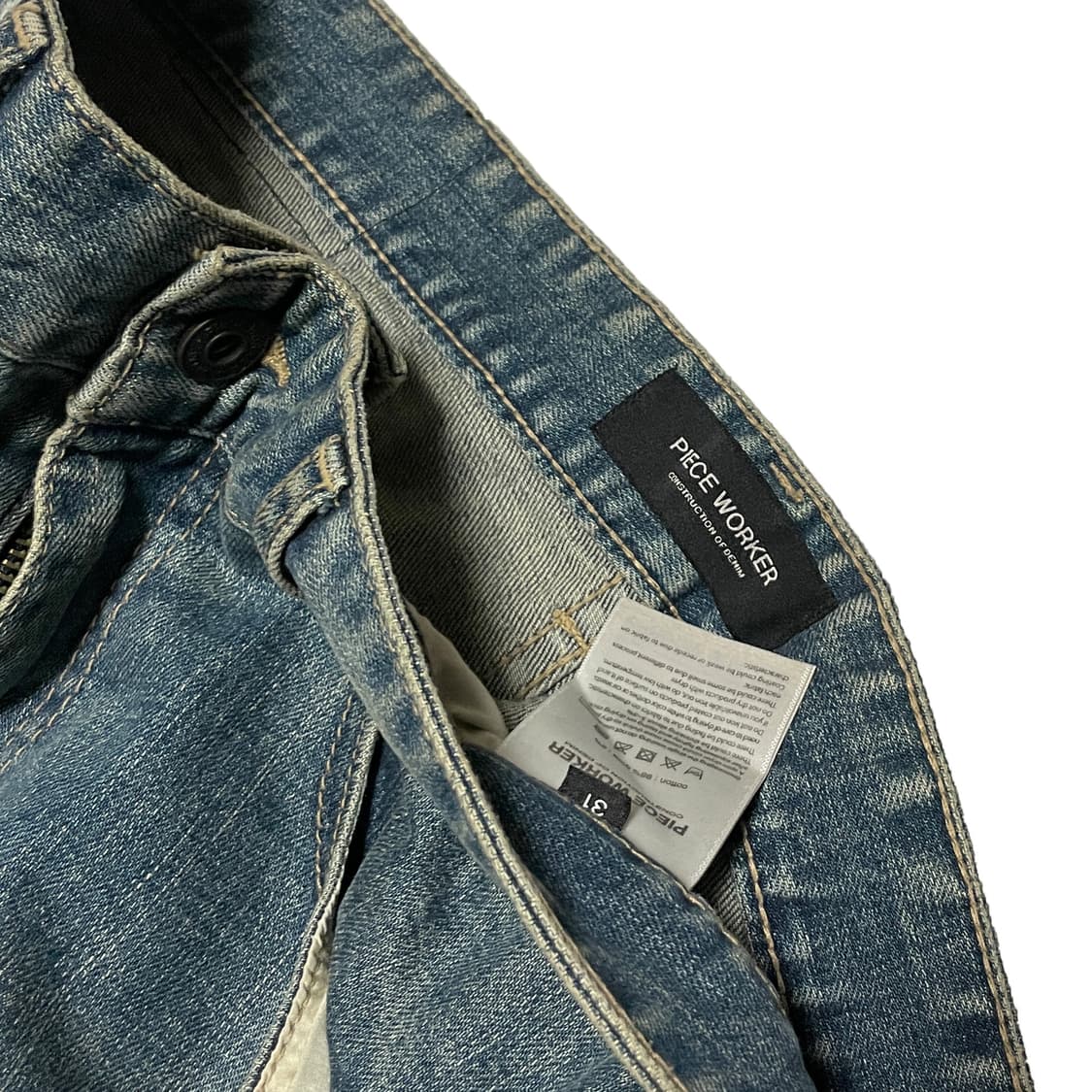 피스워커 워시드 무파진 청바지 상품이미지5