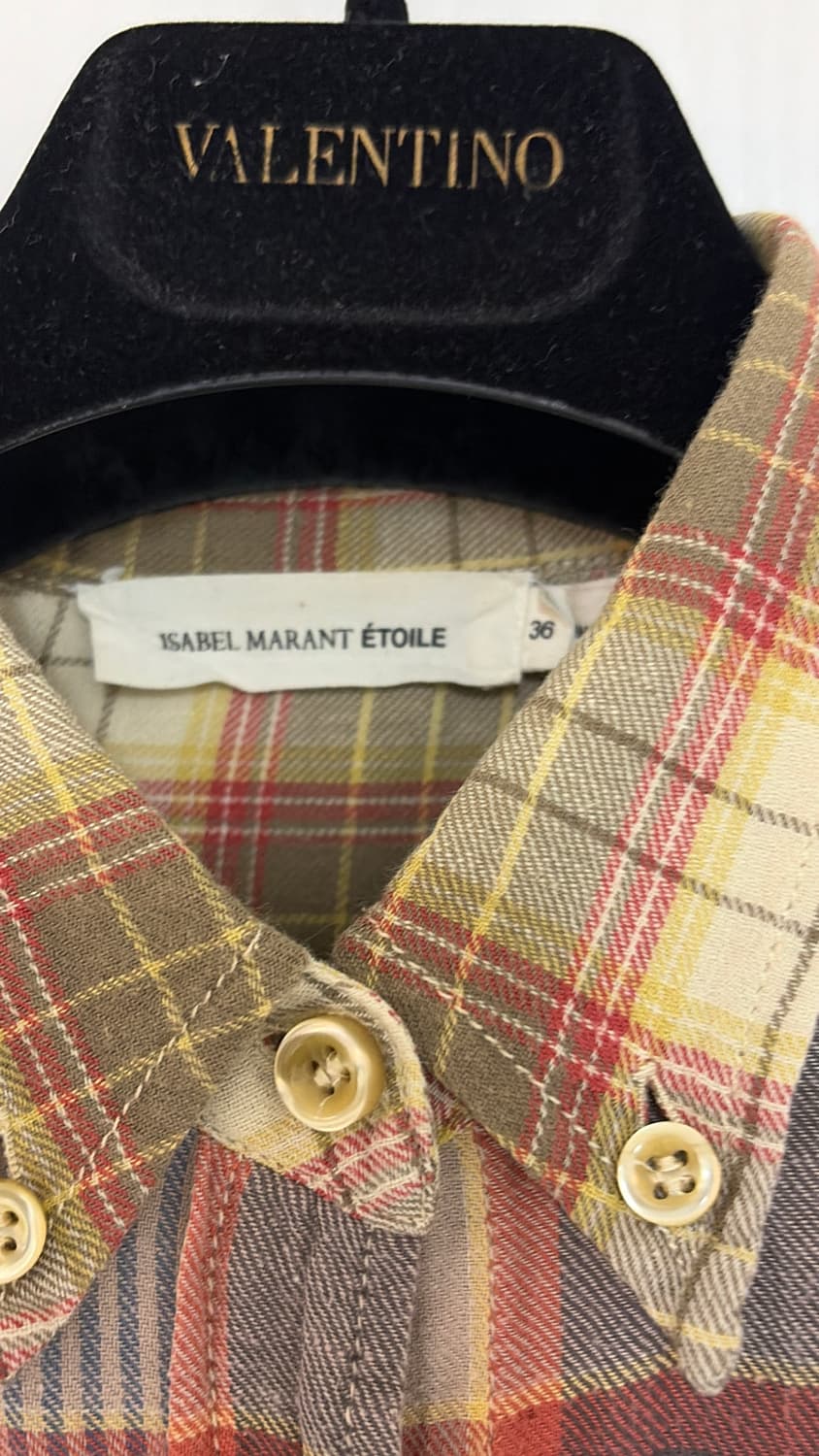 이자벨마랑 체크셔츠 44-66 정품  상품이미지2