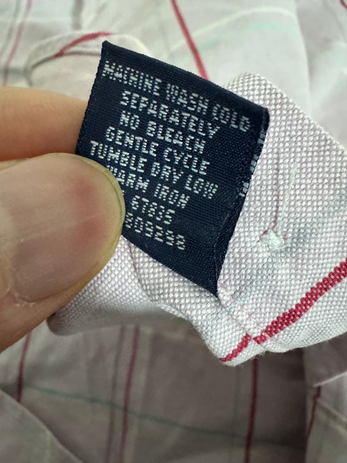 폴로 랄프로렌 오버핏 핑크 체크셔츠 L ~ XL 상품이미지5