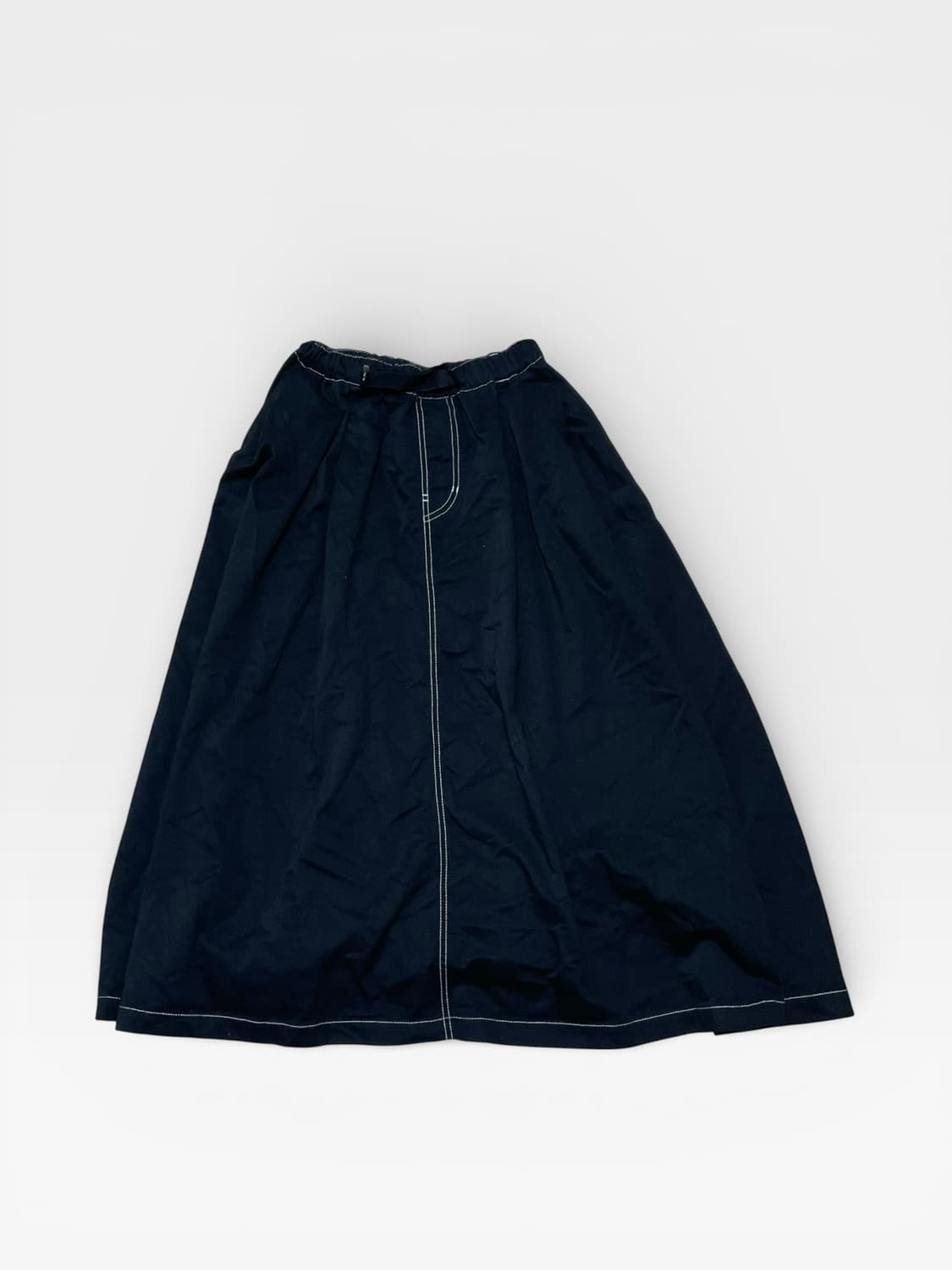 Niko and - 화이트 스티치 롱 스커 상품이미지1