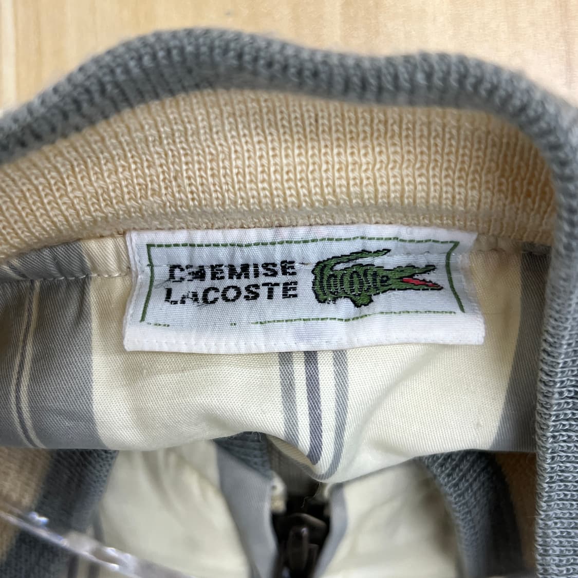 Lacoste 라코스테 빈티지 스트라이프 봄버 자켓  상품이미지3