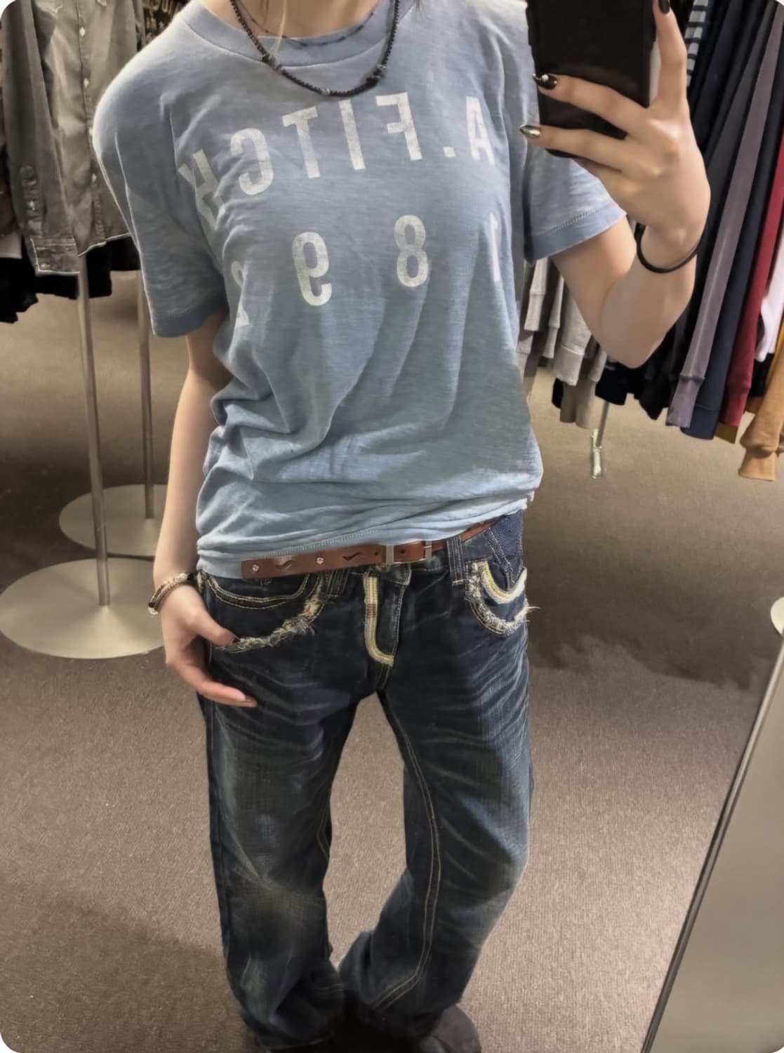 90s Grunge Revival 🧊🩵 상품이미지5