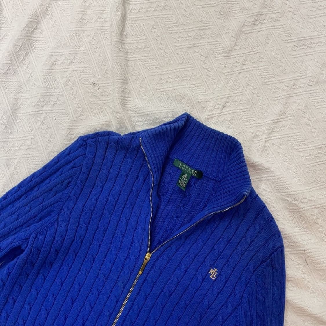 [95] 로렌 랄프로렌 폴로 여자 케이블 니트집업 상품이미지2