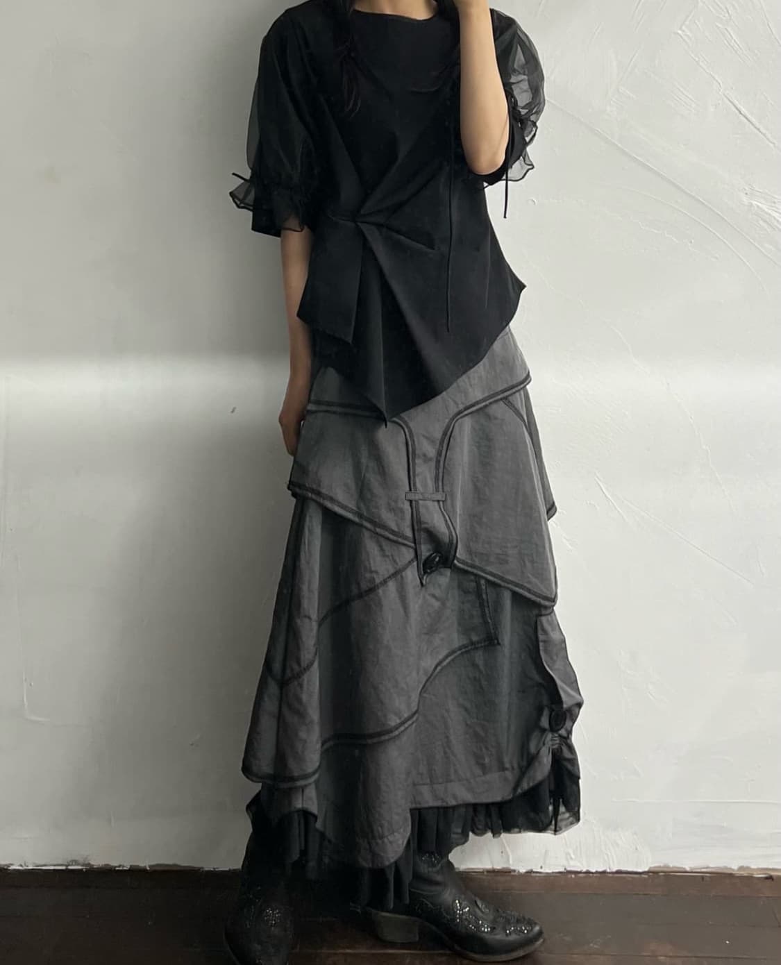 vtg lace skirt 상품이미지5
