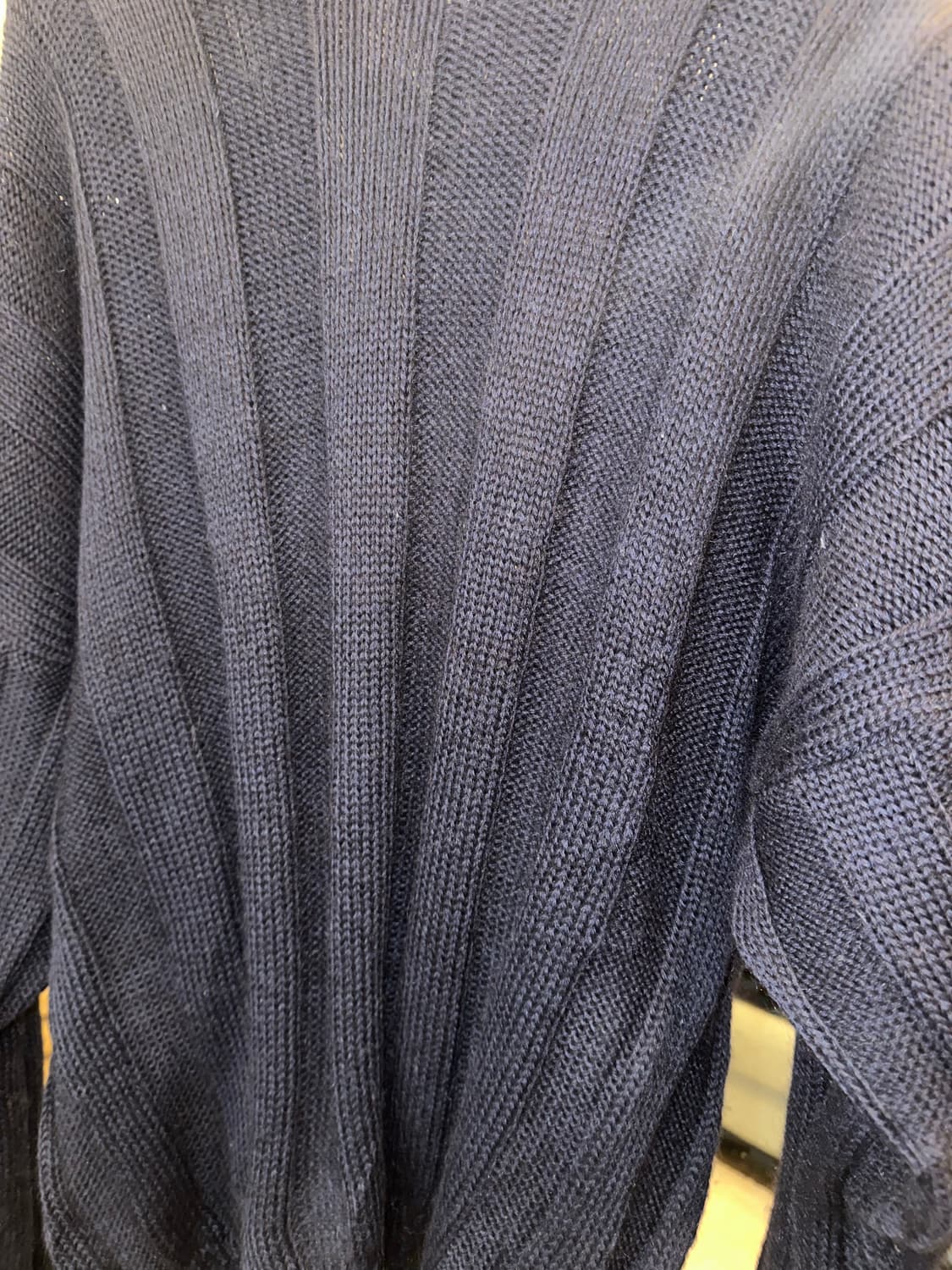 Gant line pattern detail navy wool knit 상품이미지6