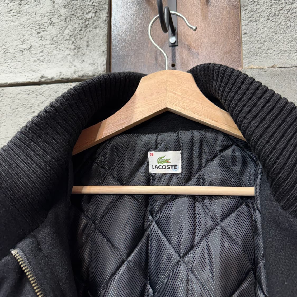 라코스테 울 블루종 후드 자켓 (S)   상품이미지7