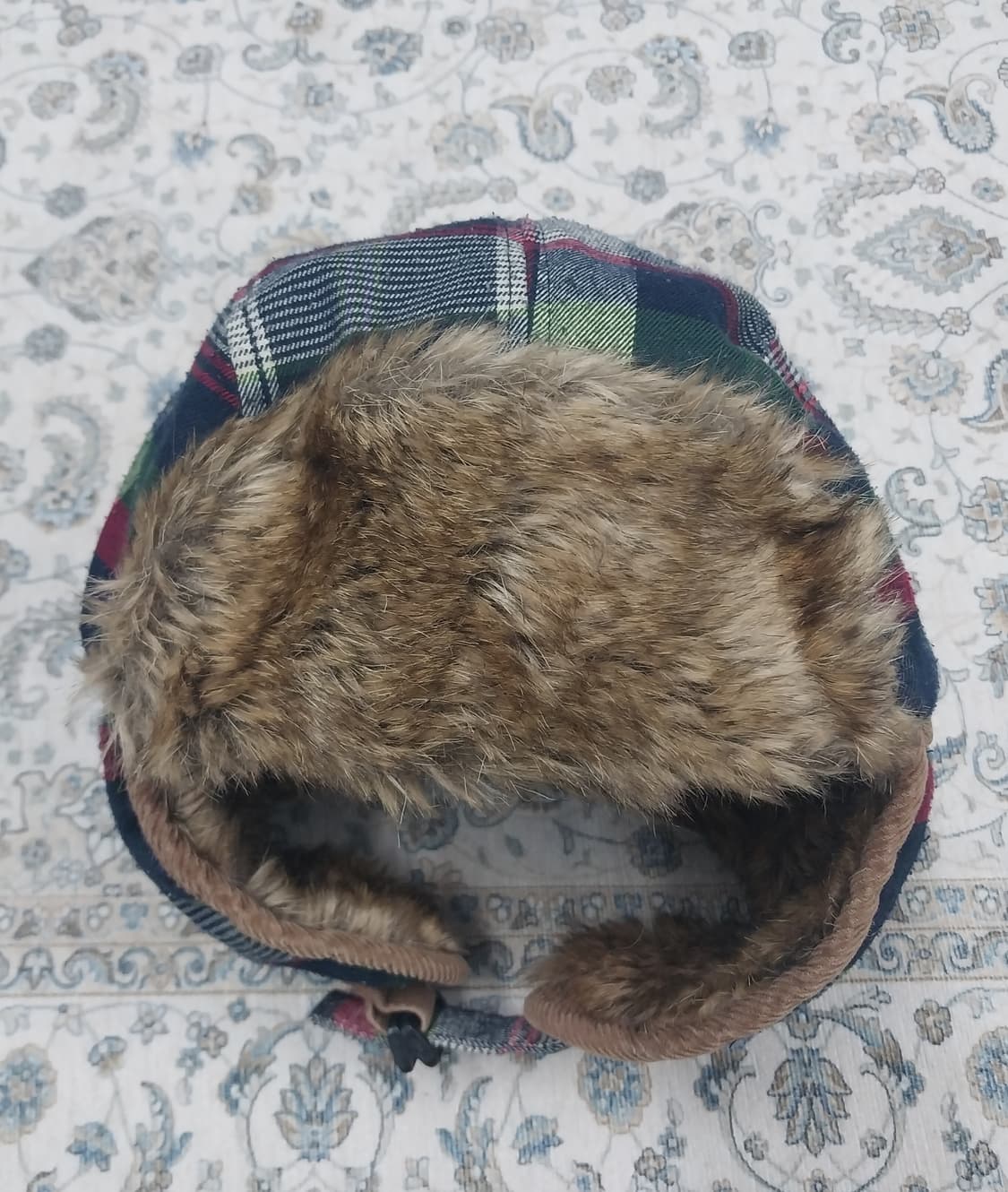 빈티지 체크 헌팅캡 귀달이 모자 상품이미지1