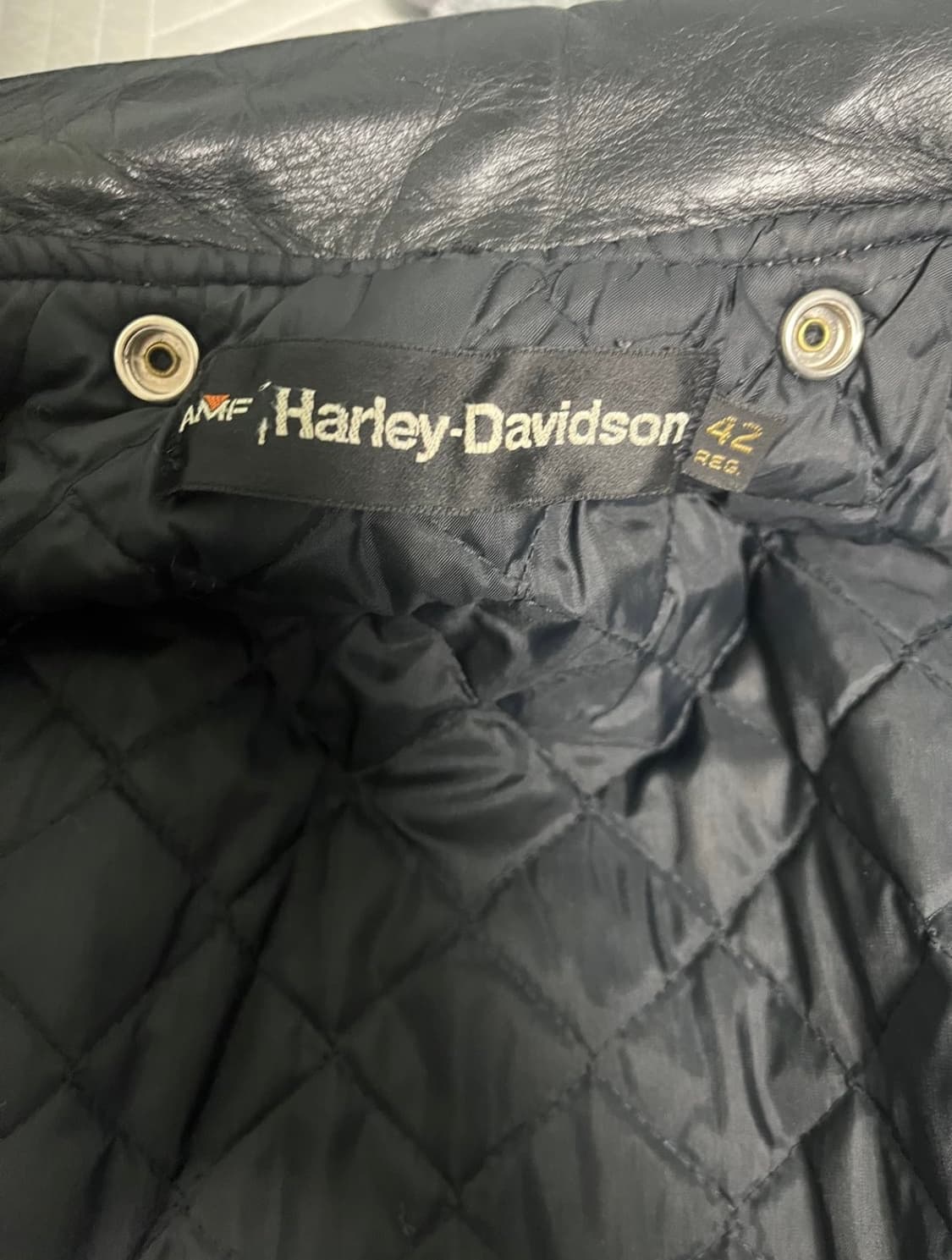 70s 빈티지 할리데이비슨 amf 레더 자켓 상품이미지5