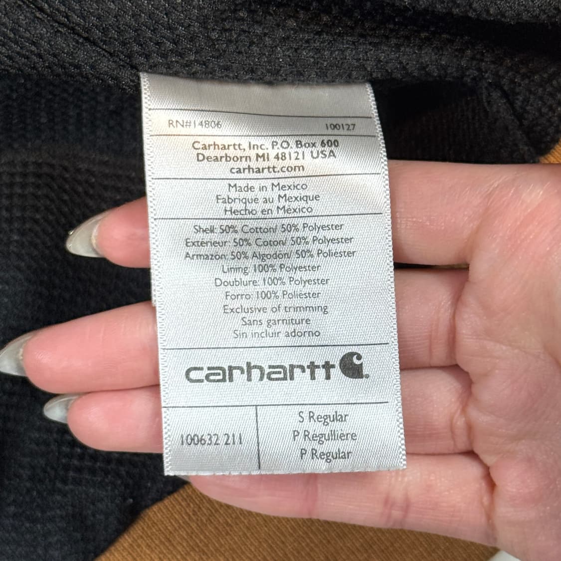 S) 칼하트 레인디펜더 워크웨어 써멀 후드집업 상품이미지9