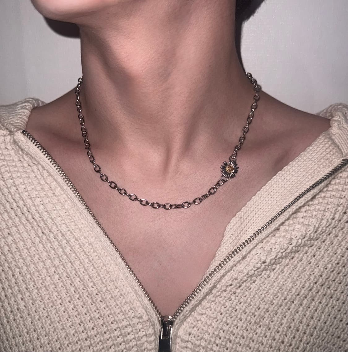 Lavender chain necklace 목걸이 상품이미지1