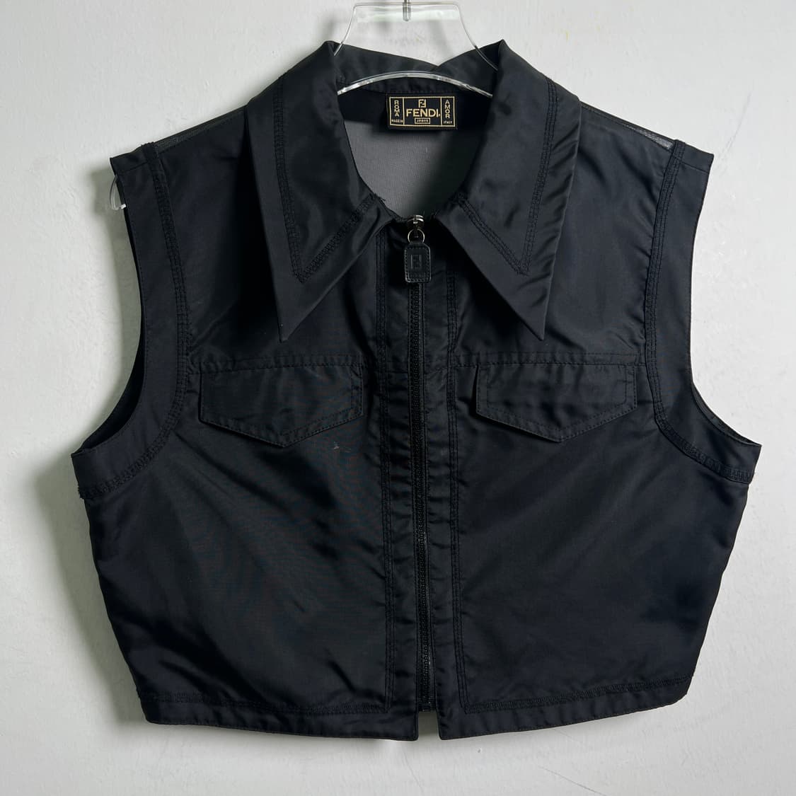 90's 펜디 빈티지 로고 메쉬 베스트 44 상품이미지4