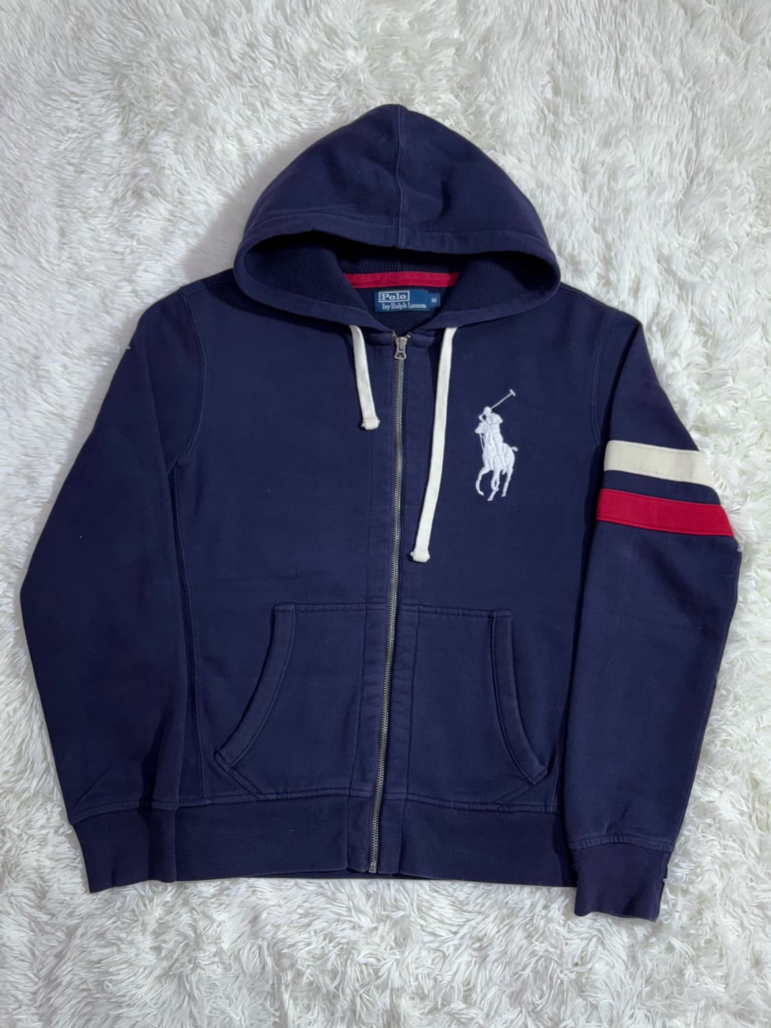 폴로 랄프로렌 네이비 빅포니 후드집업  상품이미지4