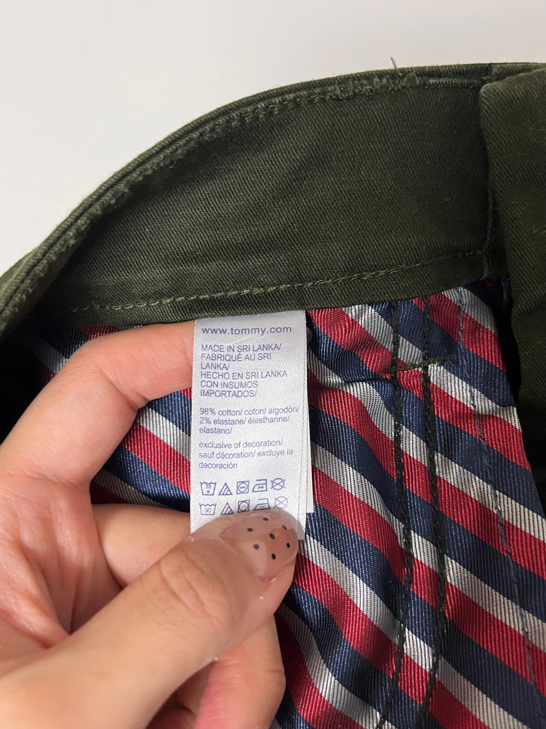 31) 타미힐피거 코튼 팬츠 카키 상품이미지5