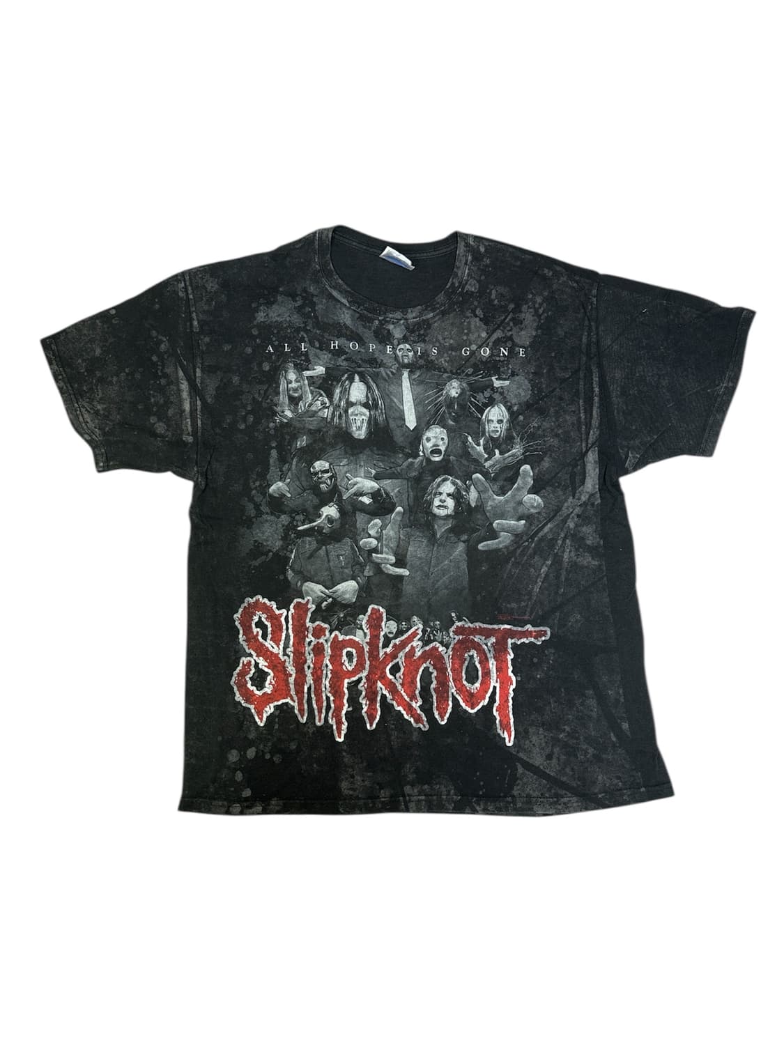 빈티지 슬립낫 Slipknot 블랙 타이다이 티셔츠 XL 상품이미지1