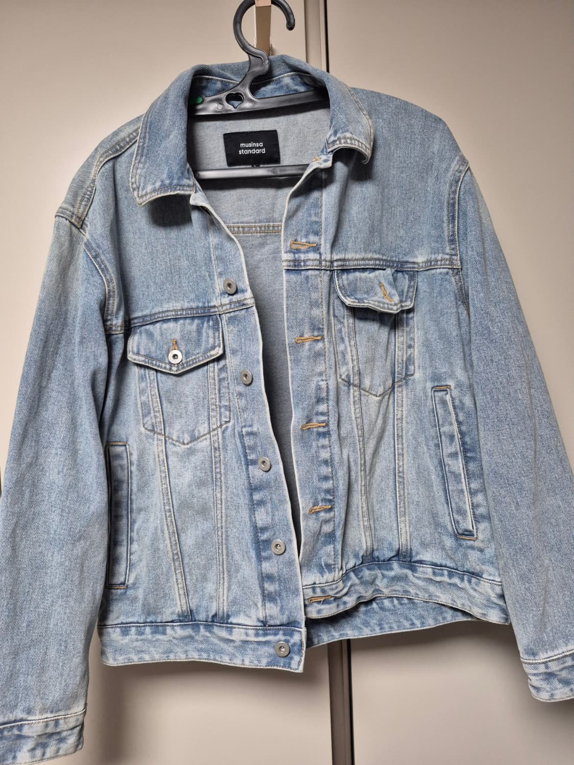 무신사 스탠다드 정품 남성 청자켓 100사이즈 판매합니다 상품이미지1