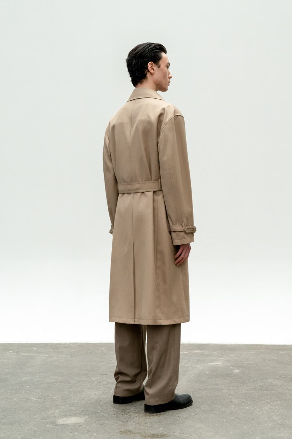인사일런스 슬로시 울 트렌치 코트 베이지 L 상품이미지3