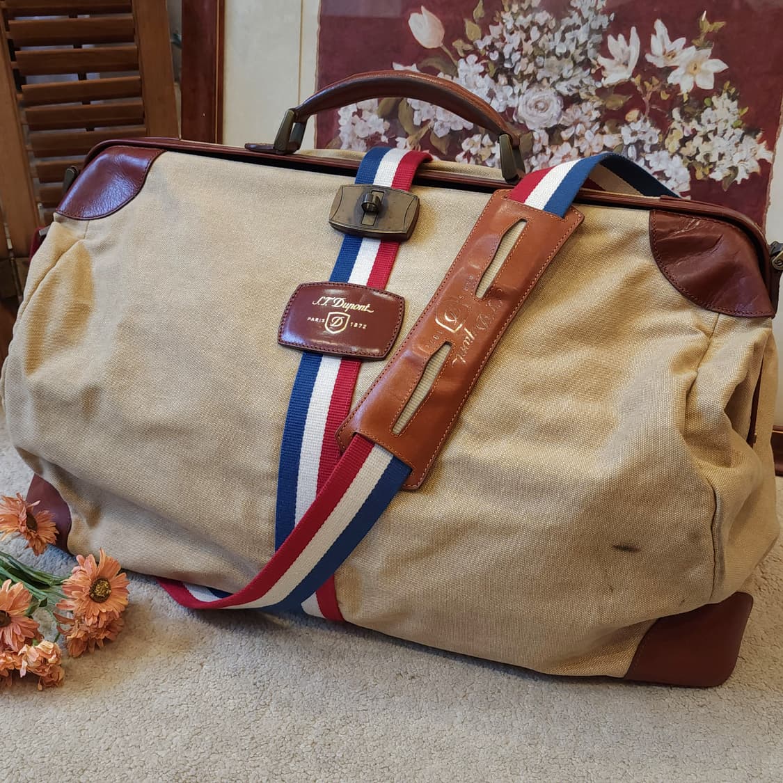 듀퐁 더플백 캔버스 레더 닥터백 아이코닉 코지백 보스턴백 상품이미지3