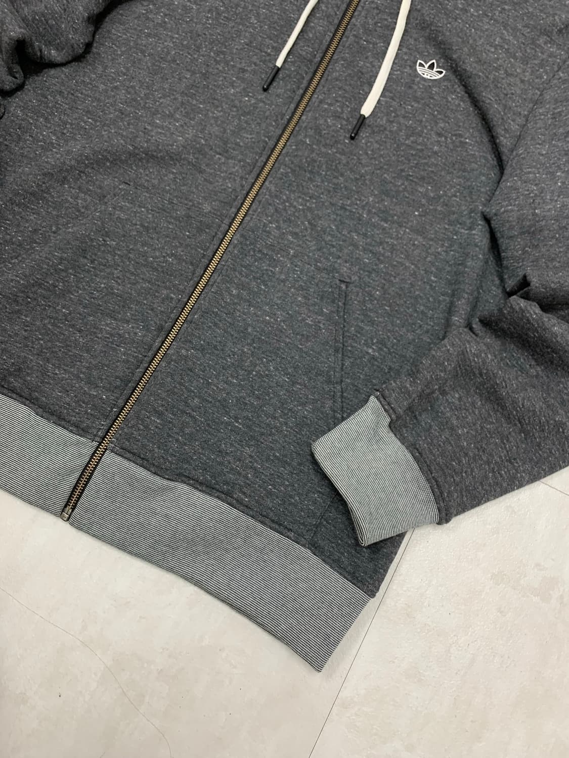 아디다스 차콜 후드집업 #396 상품이미지3