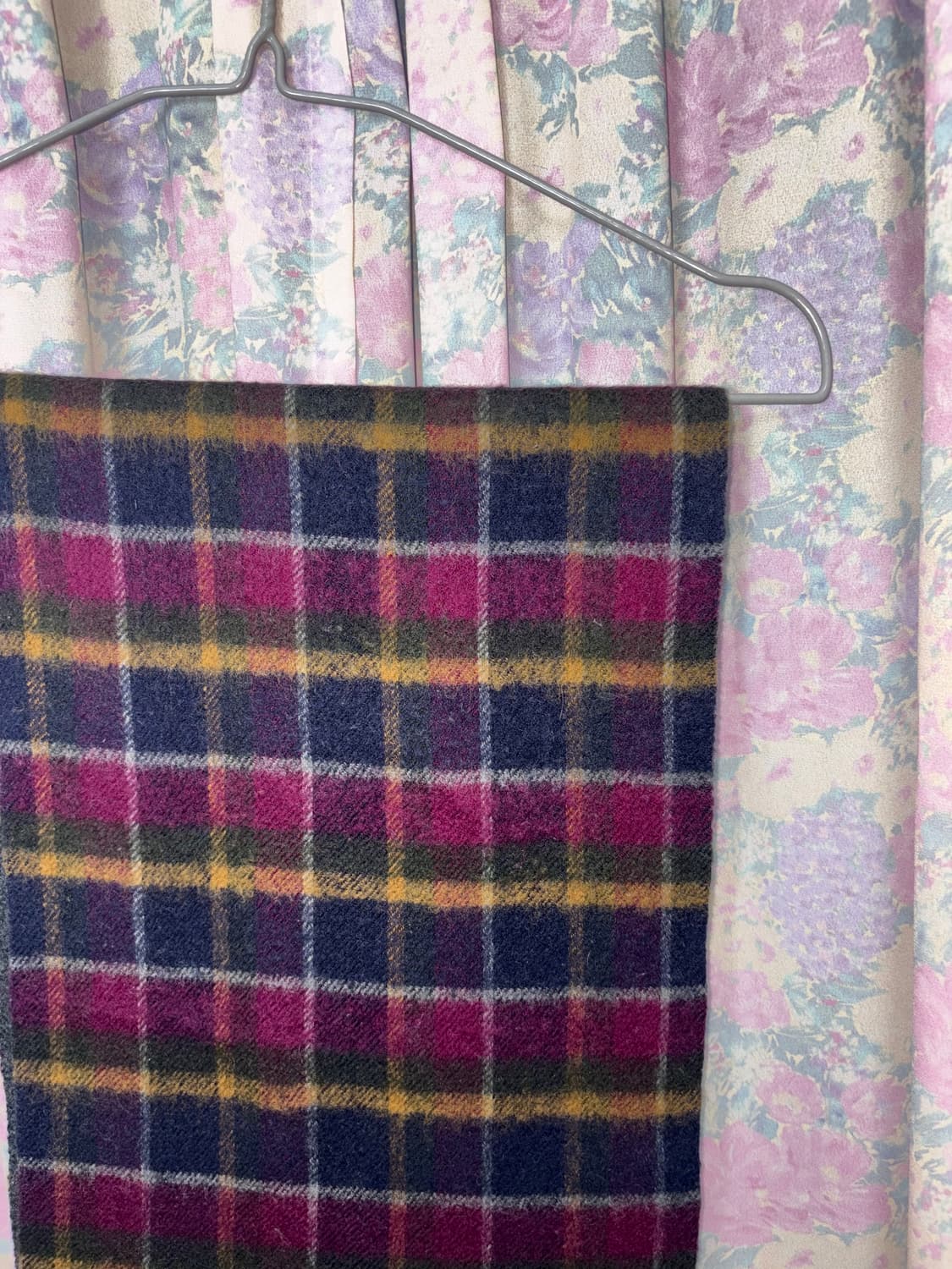 다채색 체크 머플러 상품이미지4