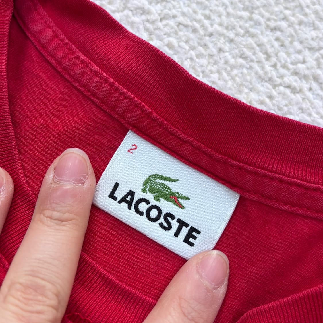 2 라코스테 빅 크록 로고 반팔 티셔츠 0313E 상품이미지3