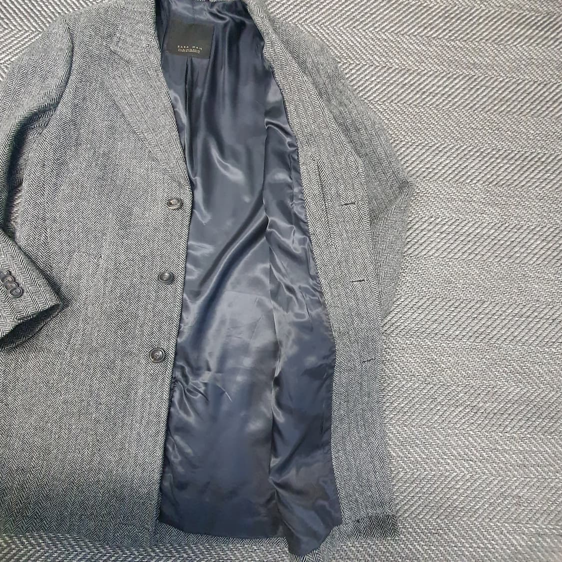 자라 헨링본 코트 자켓 남자105 상품이미지6