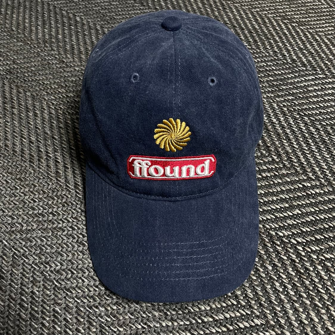 블랙 휴먼앤캣 빅로고 스톤 워시드 네이비 볼캡o 5146 상품이미지1