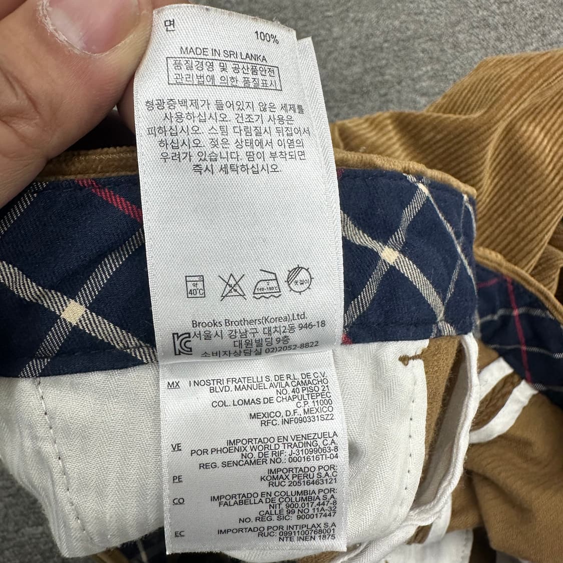 브룩스브라더스 코듀로이 팬츠 상품이미지5