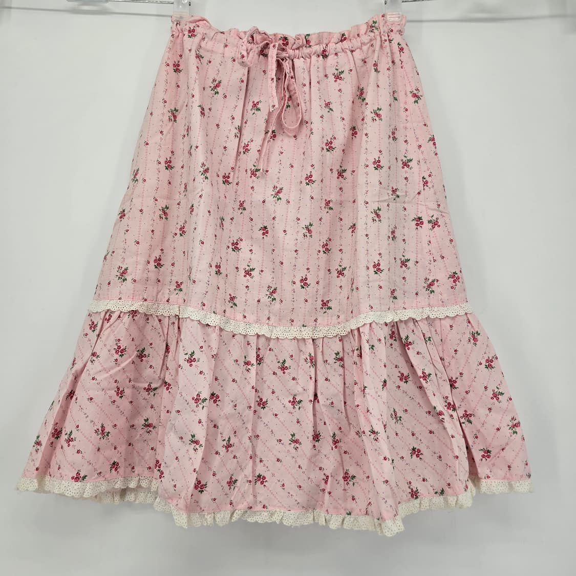 사랑스러운 꽃무늬 미디 스커트 상품이미지1