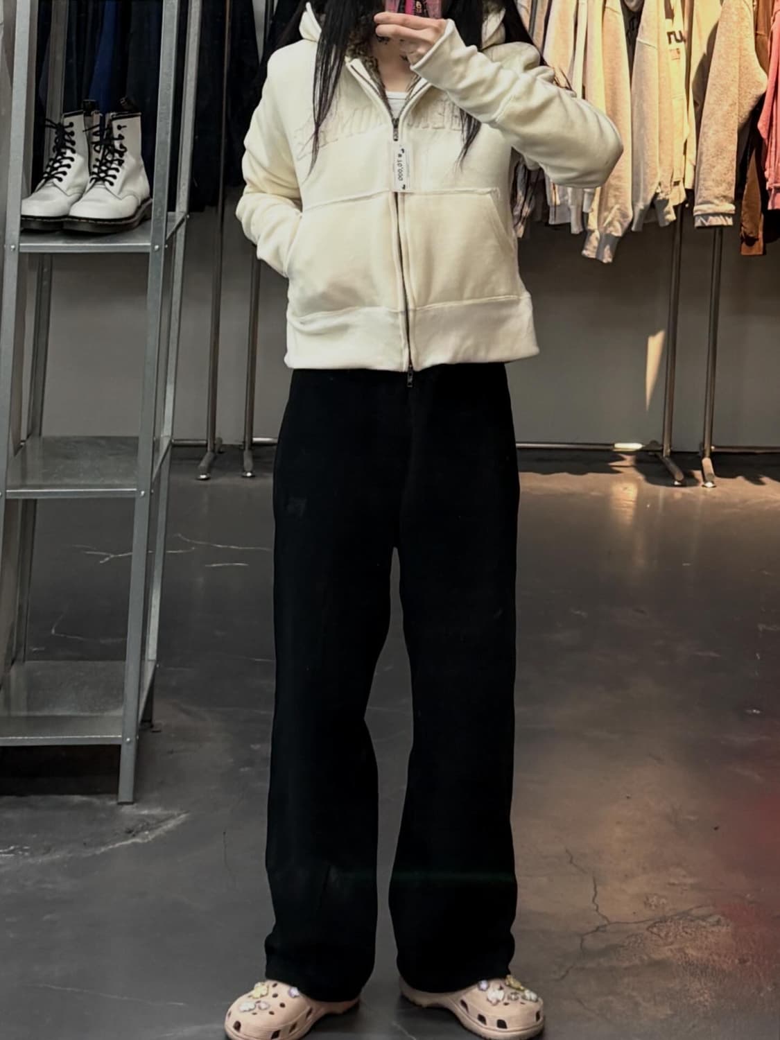 아베크롬비 빈티지 울프죠 y2k 퍼 후드집업 A3577 상품이미지1