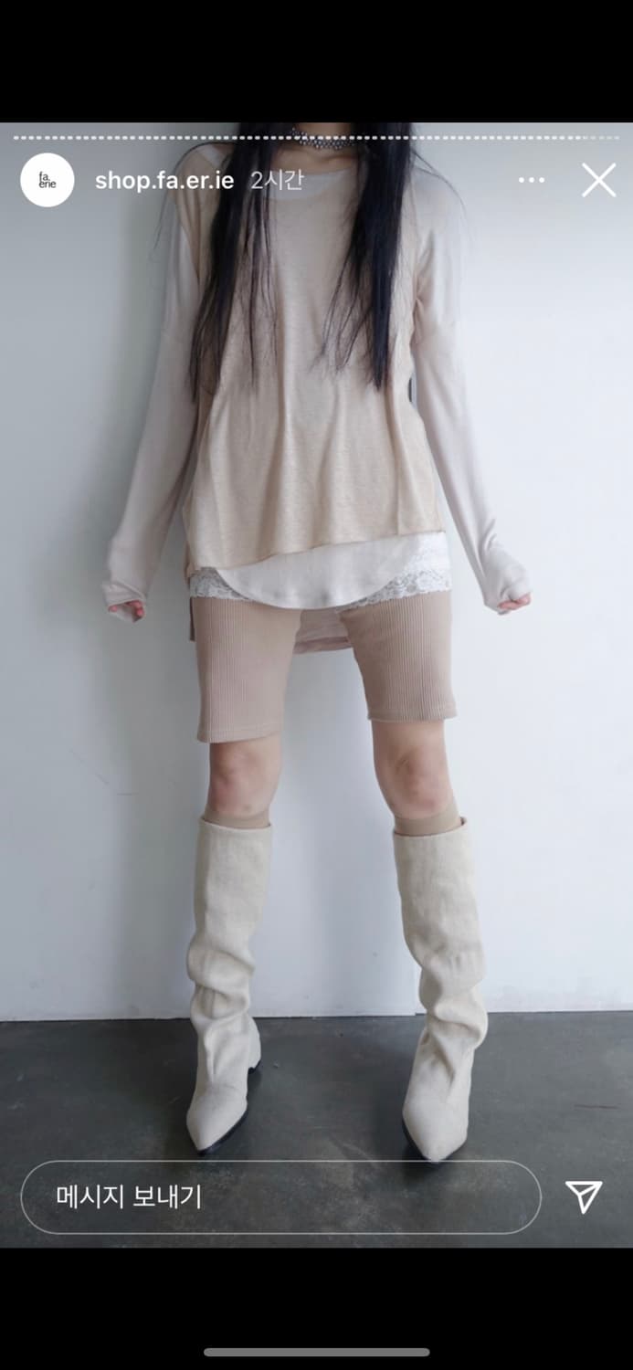 faerie canvas long boots 상품이미지1