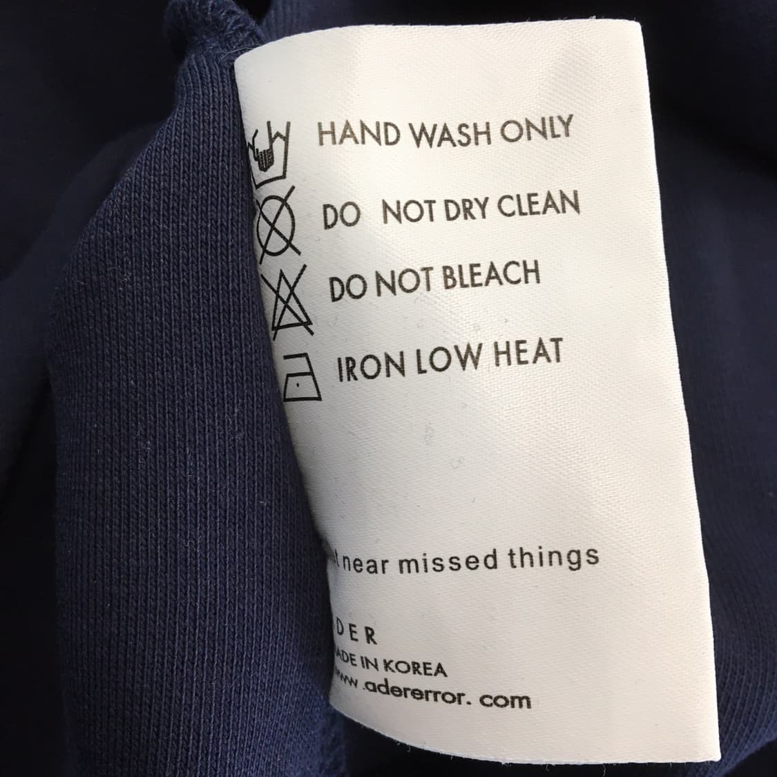 아더에러 베리프 맨투맨 A2 네이비  상품이미지8