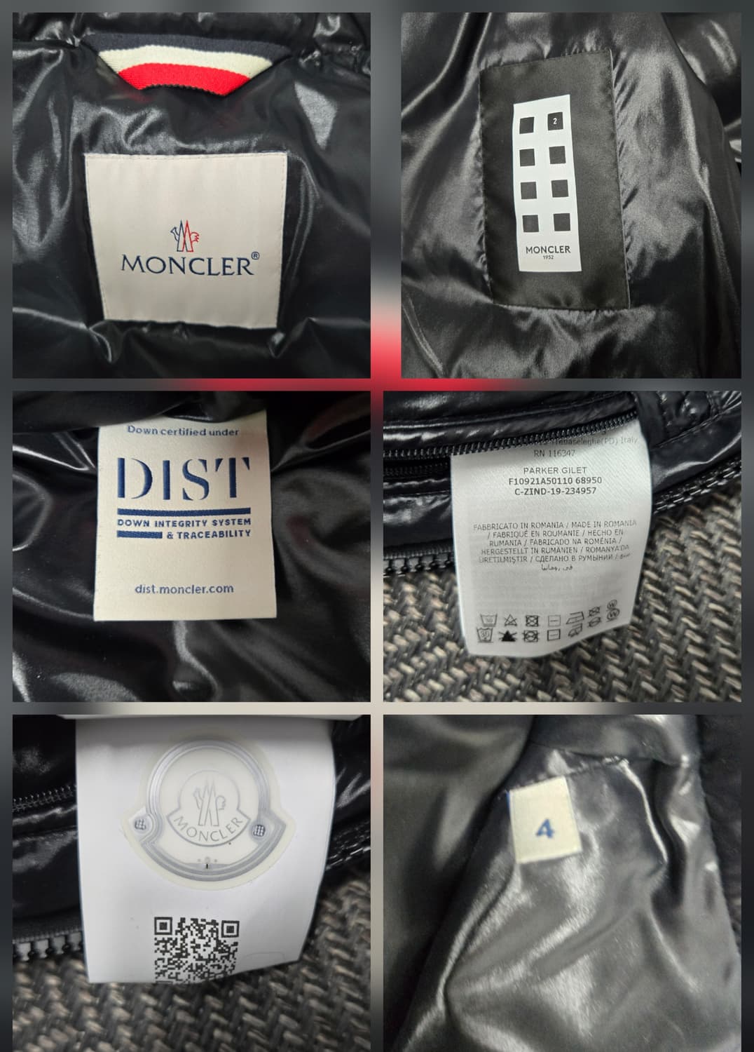 몽클레어 구스다운패딩조끼  지니어스 어웨이크 콜라보 패딩조끼 상품이미지5