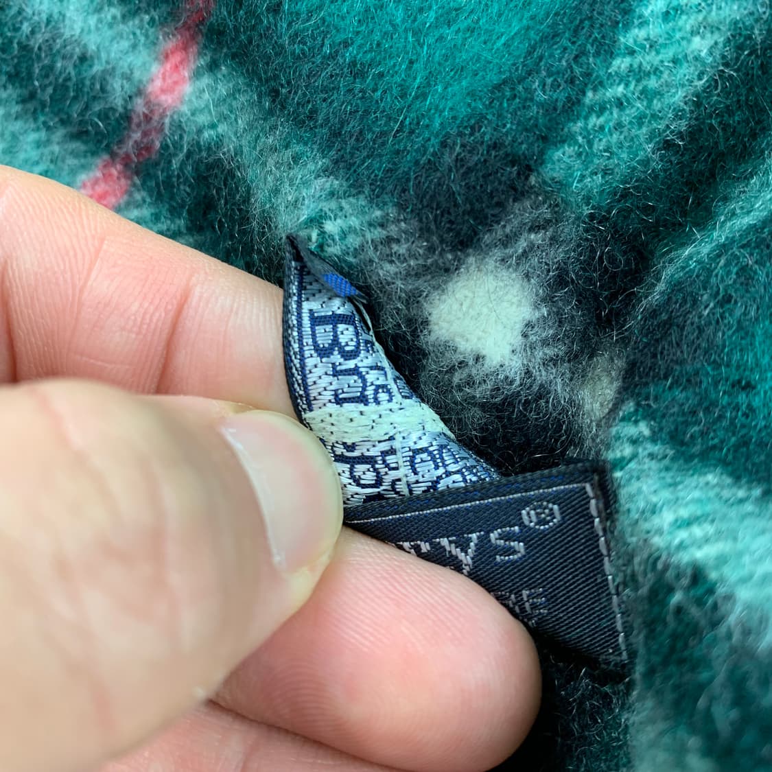 버버리 그린 노바체크 캐시미어 머플러 스카프 목도리 상품이미지5