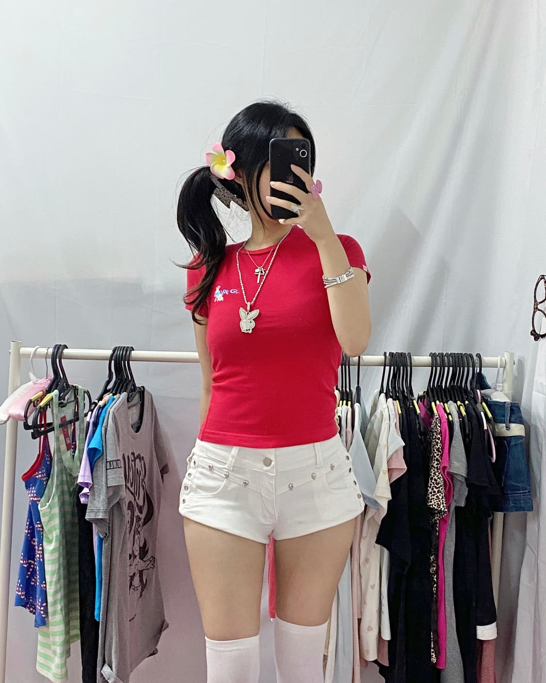 [PIKO] 피코 하와이 히비스커스 반팔 상품이미지1