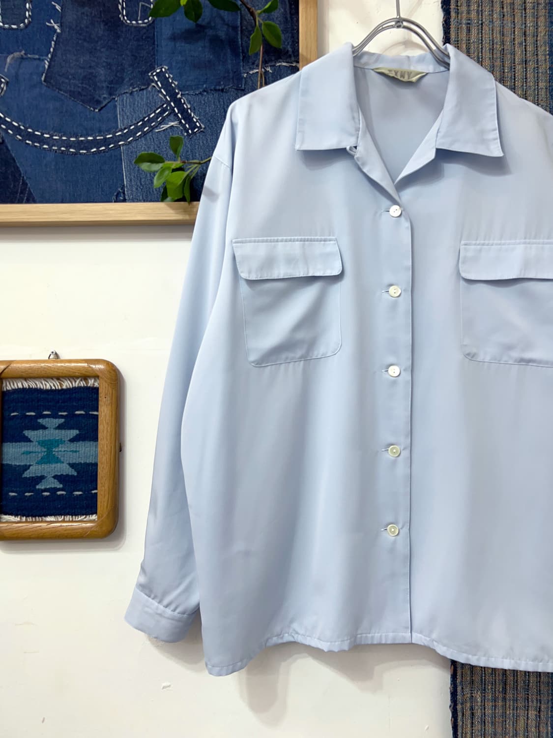 👧🏻EXNY   Light Blue Poly Shirt 상품이미지6