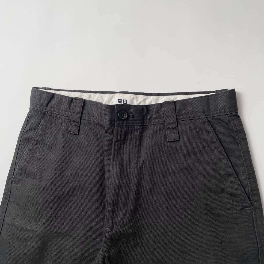 [UNIQLO] 유니클로 와이드핏 치노팬츠 08 DARK GREY 상품이미지5