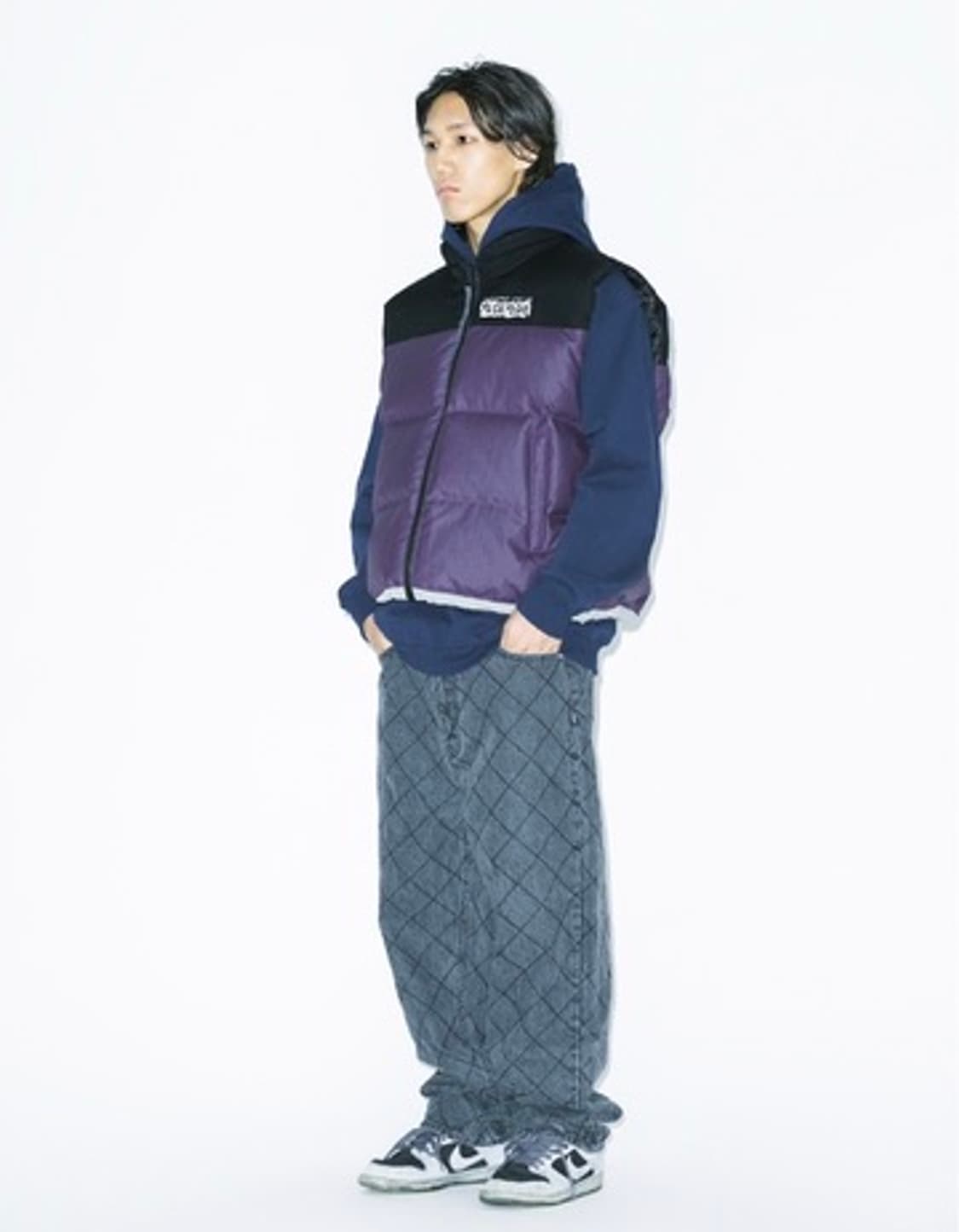 예스아이씨 Hooligans Down Vest Purple 상품이미지2