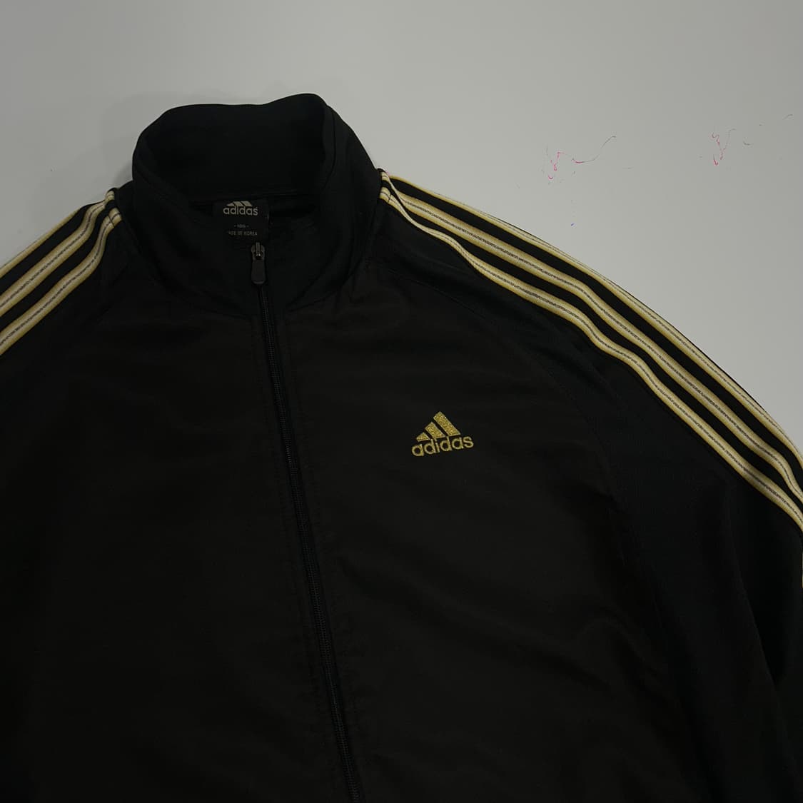 Adidas 아디다스 글리터 골드 블랙 트랙탑 져지  상품이미지4