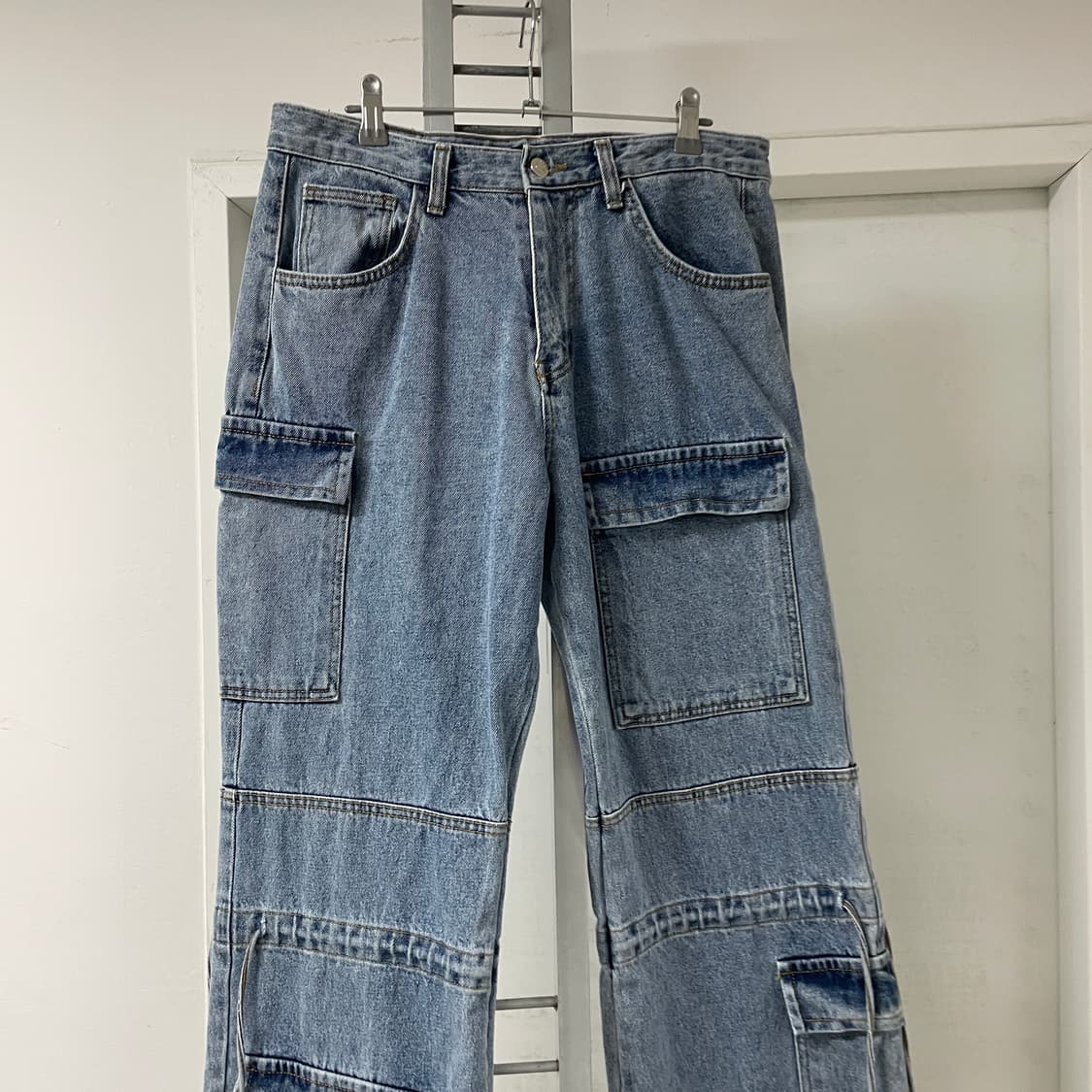 LEEY 엘이이와이 카고 데님 팬츠 (W)M 상품이미지2