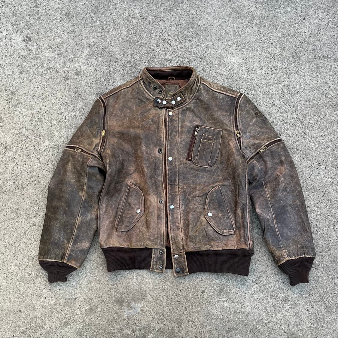 90s Hein Gericke 가죽 라이더 자켓 (100-105) 상품이미지2