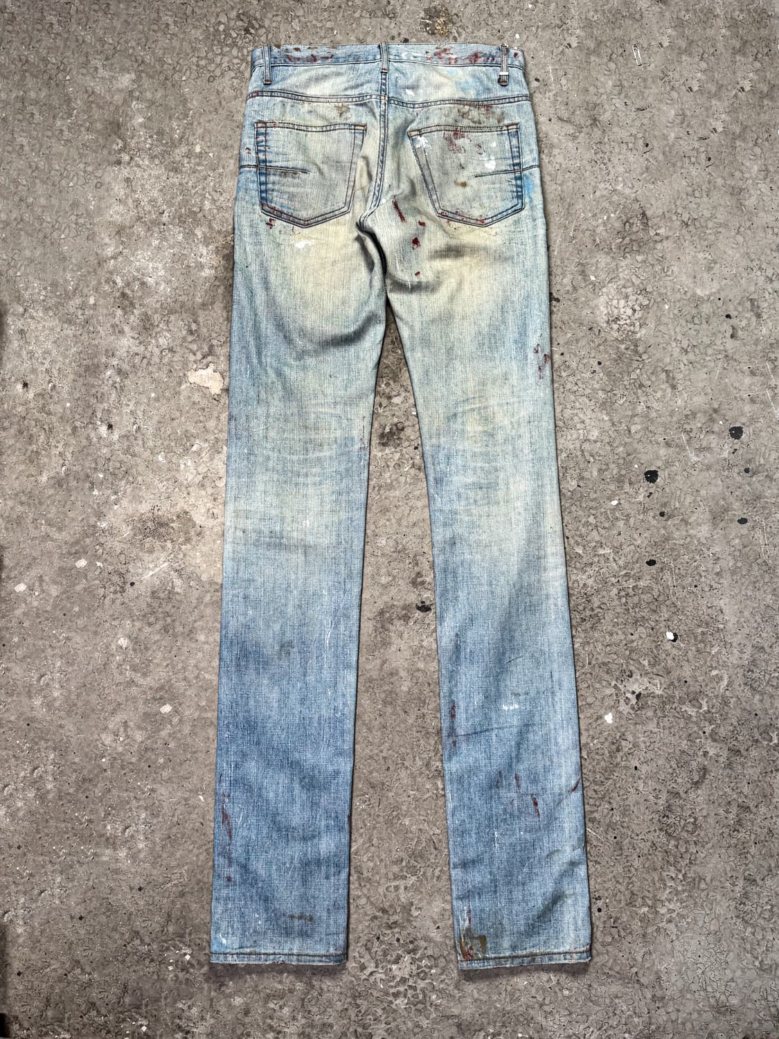 Dior Homme 2010ss Blood Paint Denimpants 상품이미지6